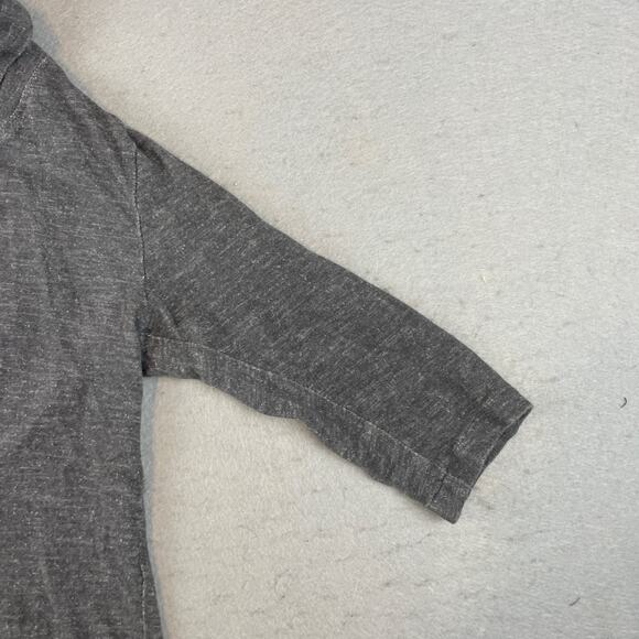 Alo Womens Sz XS Gray Textured Knit Split Back Cowl Neck Top - Picture 4 of 10